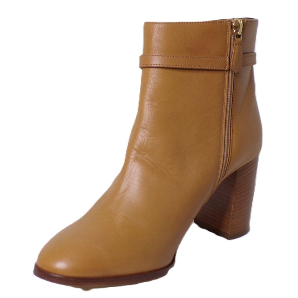 🆕 LK BENNETT Bryony Leather Belted Ankle Boot 8 Camel Tan - Picture 10 of 12
